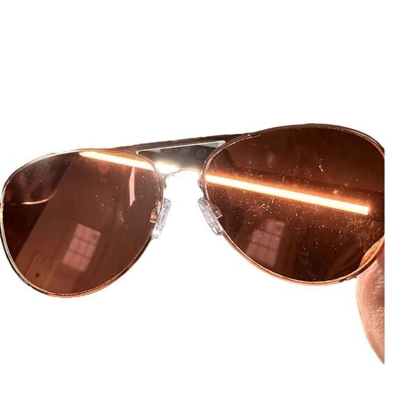 Aviator style sunglasses gold frame brown lenses - Picture 7 of 7